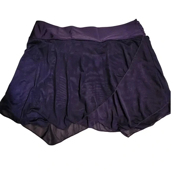 XL Navy‎ Swim Skirt Cover Up Sheer Overlay Elastic Waist Beach Pool Vacation - Picture 4 of 4